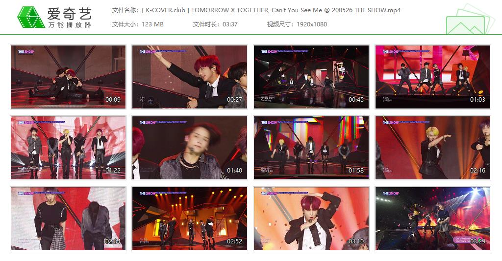 TXT - 20/05/26 Can´t You See Me? SBS MTV The Show 打歌舞台